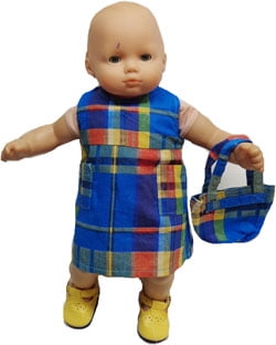 Blue Madras Dress